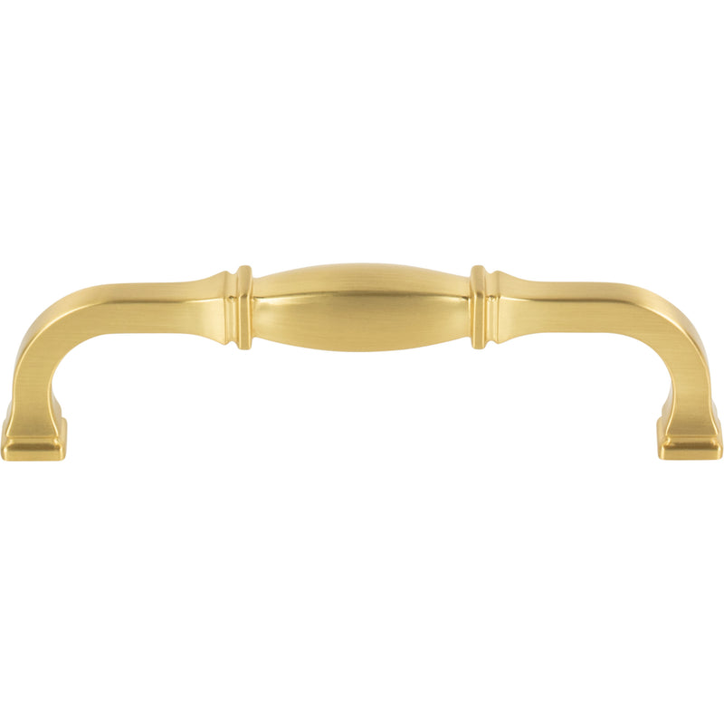 128 mm Center-to-Center Brushed Gold Audrey Cabinet Pull