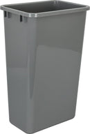 Double Grey 50 Quart Top-Mount Trashcan Pullout for 18" Opening