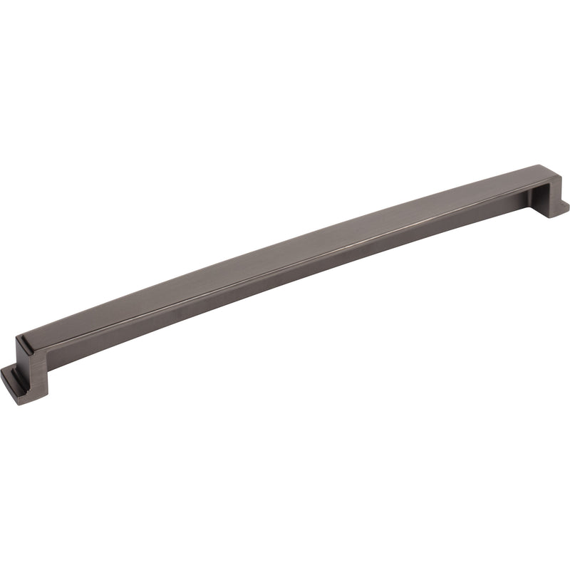 305 mm Center Brushed Pewter Square-to-Center Square Renzo Cabinet Cup Pull