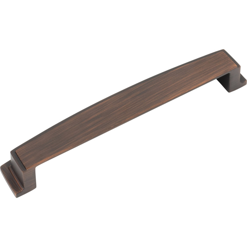 160 mm Center Brushed Oil Rubbed Bronze Square-to-Center Square Renzo Cabinet Cup Pull