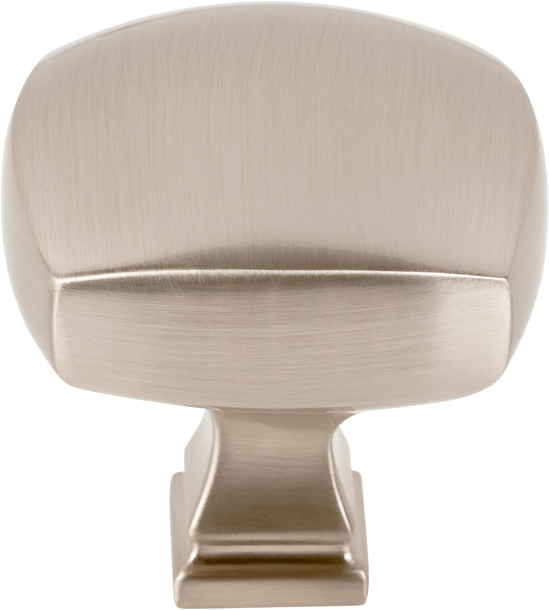 1-3/8" Overall Length Satin Nickel Square Audrey Cabinet Knob