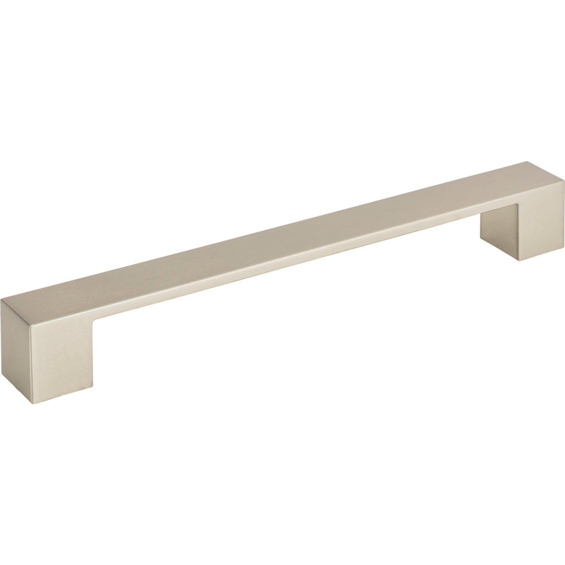 Wide Square Pull 7 9/16 Inch (c-c) Brushed Nickel