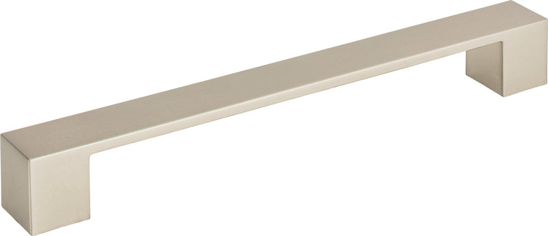 Wide Square Pull 7 9/16 Inch (c-c) Brushed Nickel