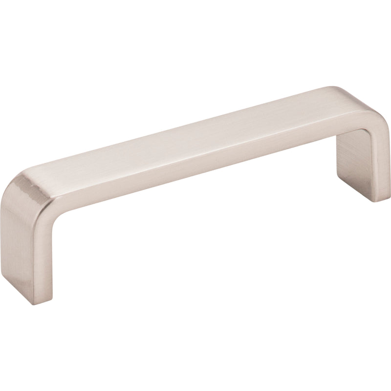 4" Center-to-Center Satin Nickel Square Asher Cabinet Pull