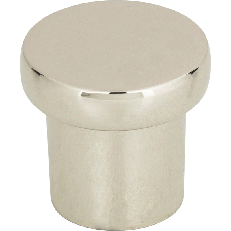 Chunky Round Knob Small 1 Inch Polished Nickel