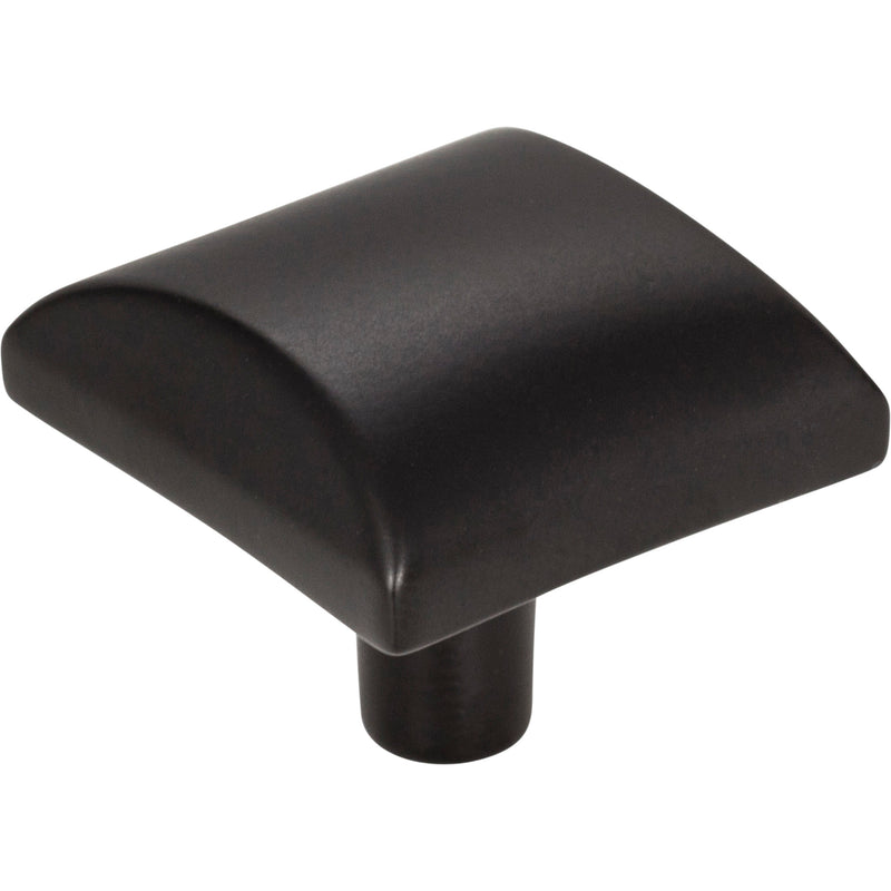 1-1/8" Overall Length Matte Black Square Glendale Cabinet Knob