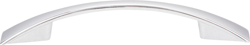 96 mm Center-to-Center Polished Chrome Flared Regan Cabinet Pull