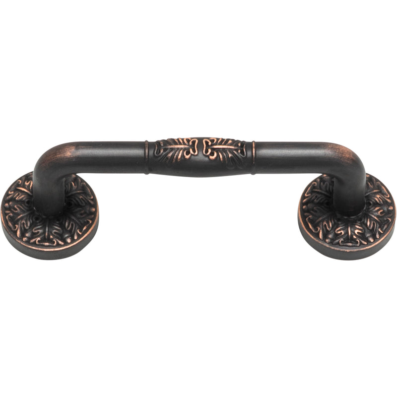 Hammered Medallion Pull 3 Inch (c-c) Venetian Bronze