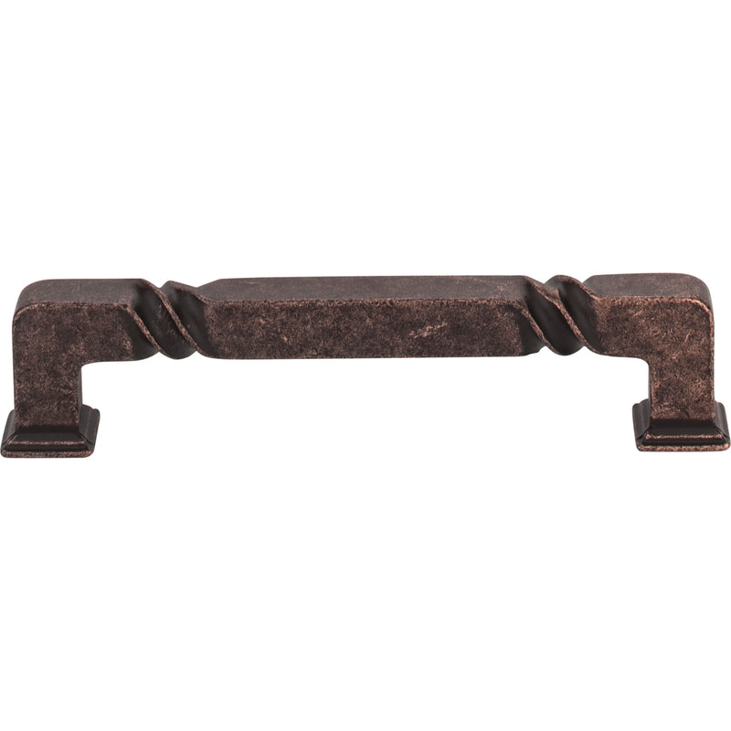 128 mm Center-to-Center Distressed Oil Rubbed Bronze Rustic Twist Tahoe Cabinet Pull