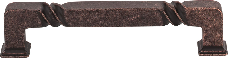 128 mm Center-to-Center Distressed Oil Rubbed Bronze Rustic Twist Tahoe Cabinet Pull