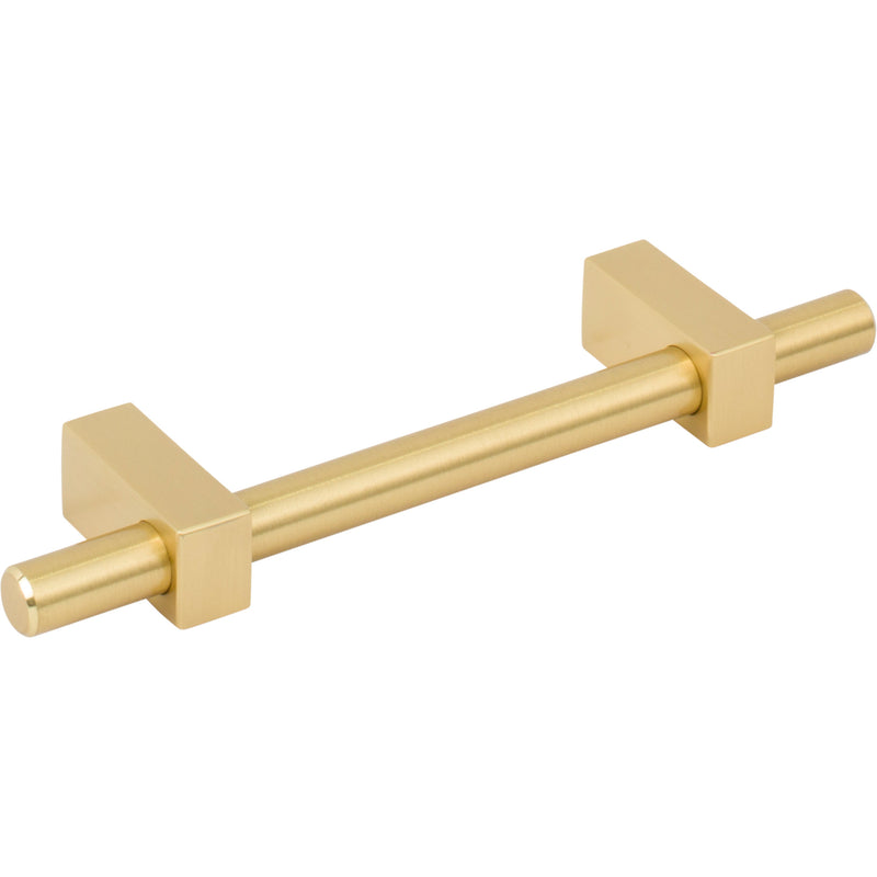 96 mm Center-to-Center Brushed Gold Larkin Cabinet Bar Pull