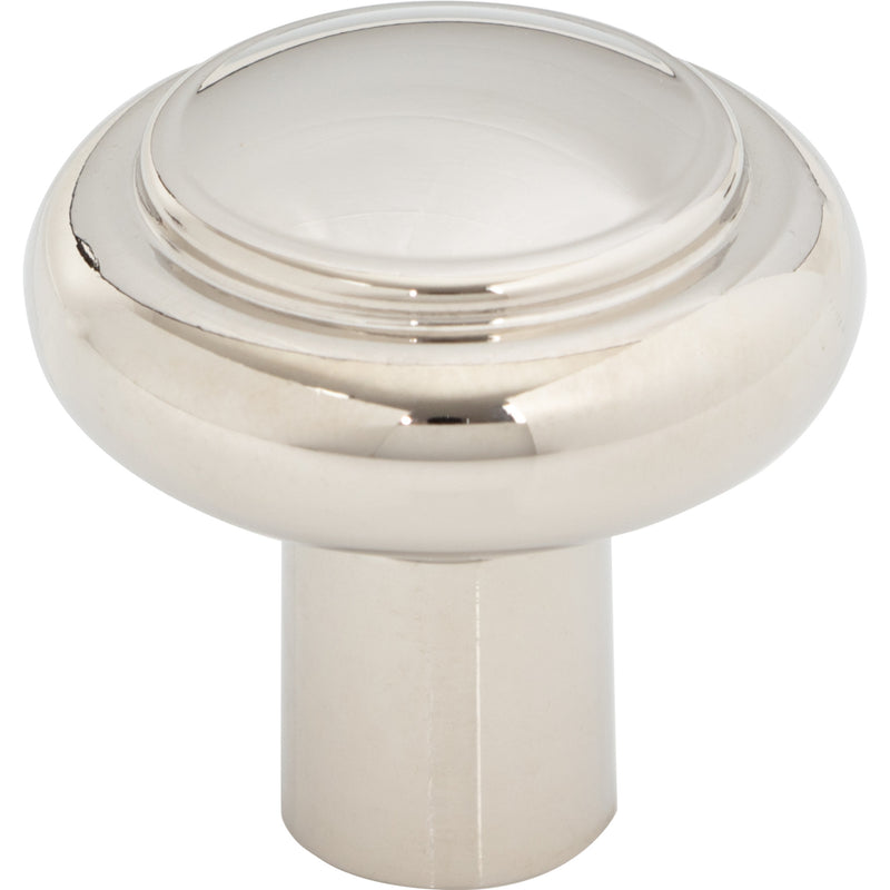 Clarence Knob 1 1/4 Inch Polished Nickel