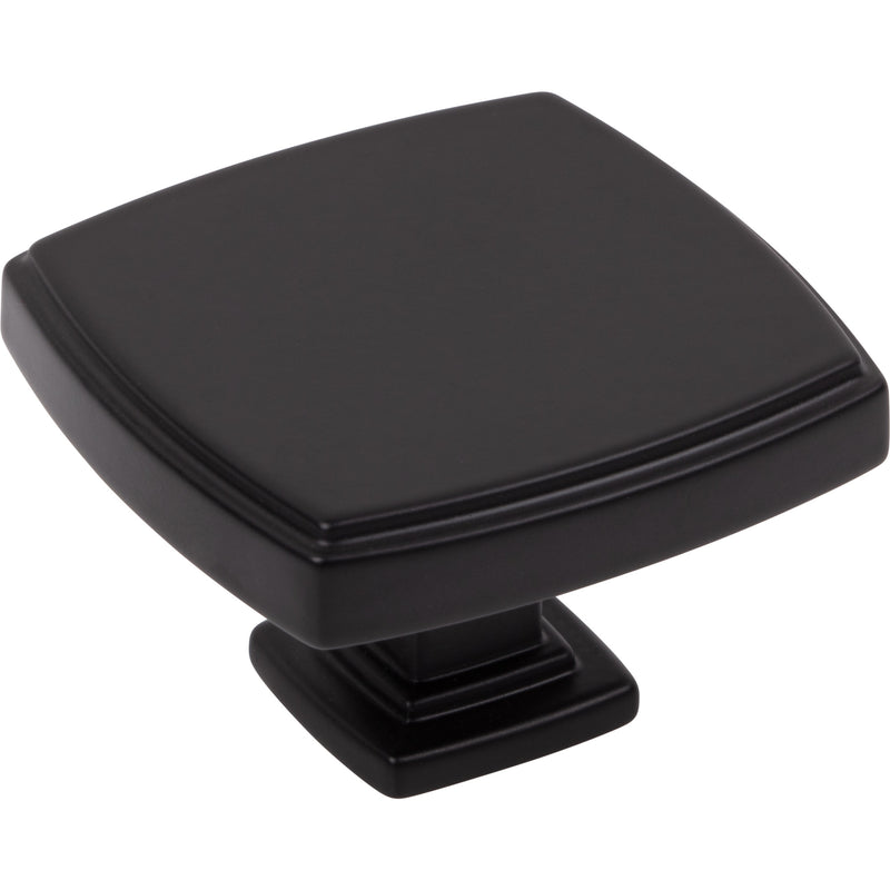 1-3/4" Overall Length Matte Black Square Renzo Cabinet Knob