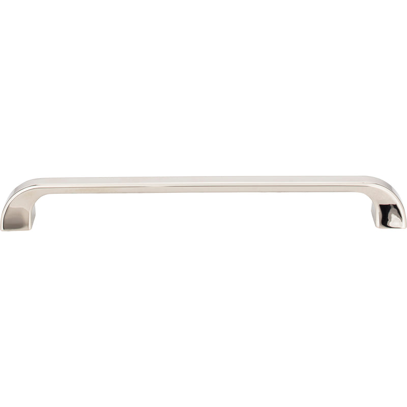 224 mm Center-to-Center Polished Nickel Square Marlo Cabinet Pull