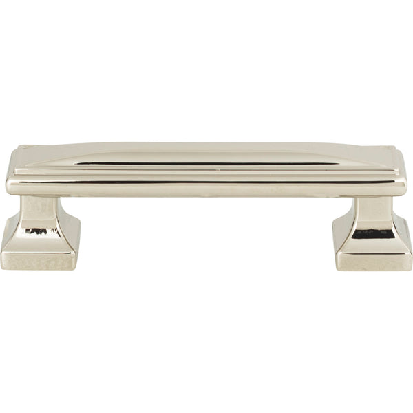 Wadsworth Pull 3 3/4 Inch (c-c) Polished Nickel