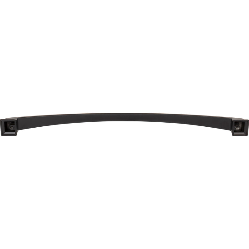 305 mm Center-to-Center Matte Black Arched Roman Cabinet Pull