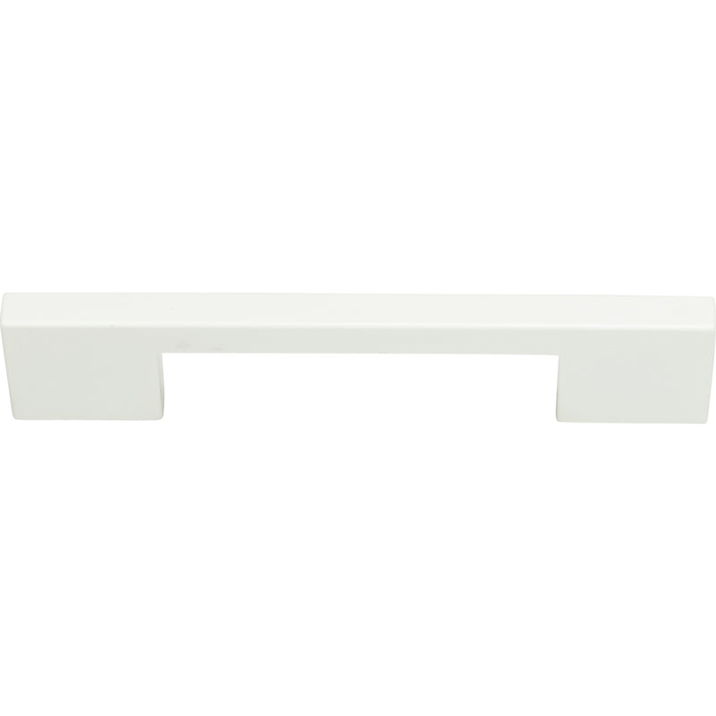 Thin Square Pull 5 1/16 Inch (c-c) High White Gloss