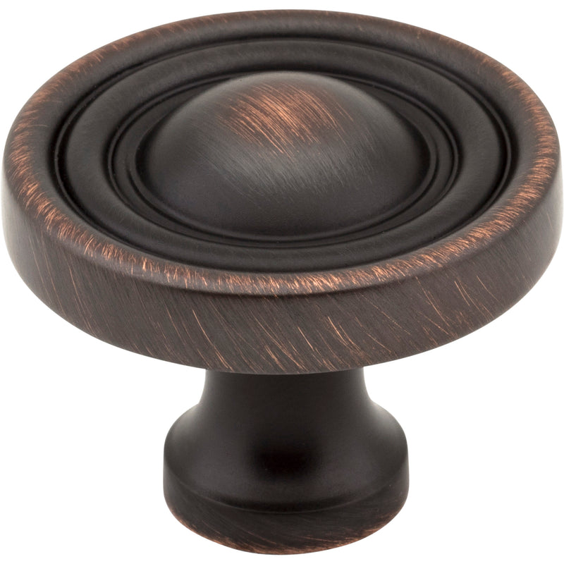 1-3/8" Diameter Brushed Oil Rubbed Bronze Round Bella Cabinet Knob