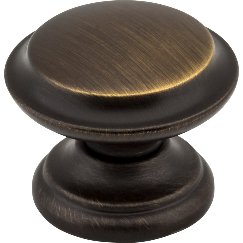 1-3/8" Diameter Antique Brushed Satin Brass Cordova Cabinet Knob