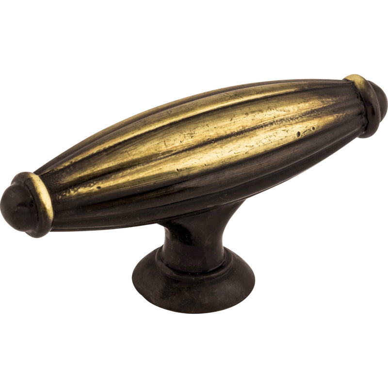 Tuscany T-Handle 2 5/8 Inch Dark Antique Brass