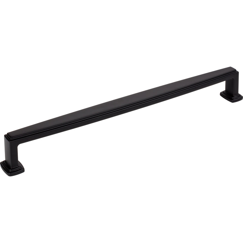 12" Center-to-Center Matte Black Richard Appliance Handle