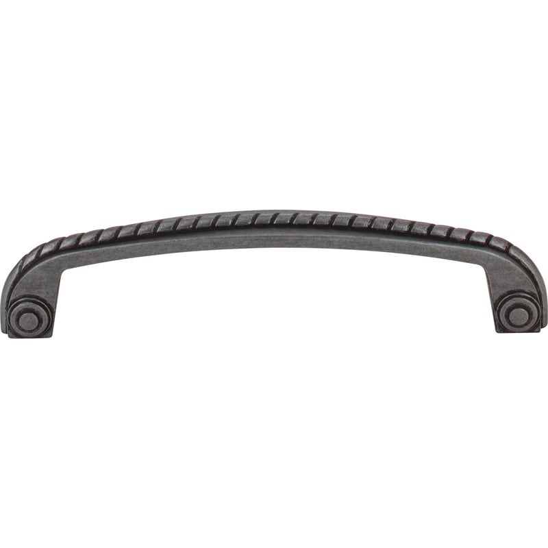 128 mm Center-to-Center Gun Metal Rope Rhodes Cabinet Pull