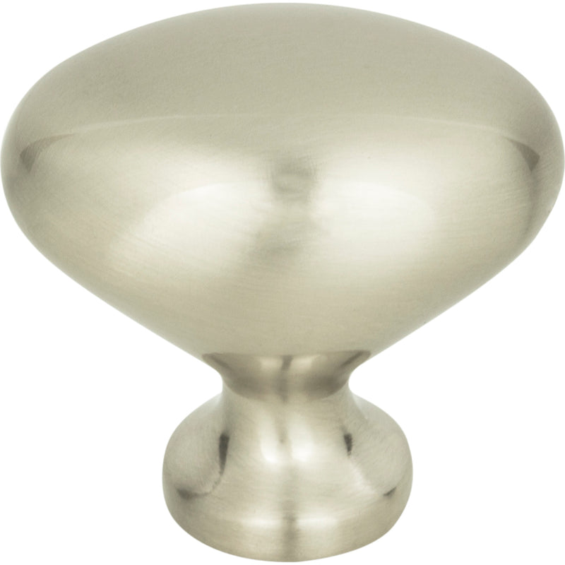 Robin Egg Knob 1 1/4 Inch Brushed Nickel