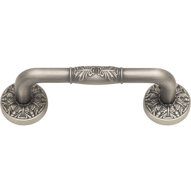 Hammered Medallion Pull 3 Inch (c-c) Pewter