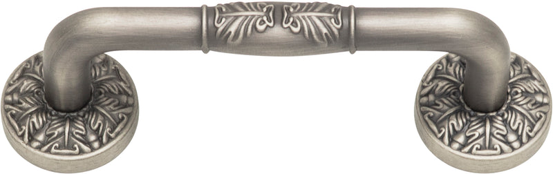 Hammered Medallion Pull 3 Inch (c-c) Pewter