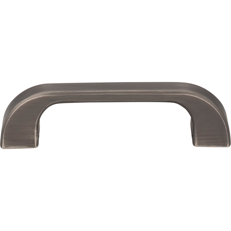 96 mm Center-to-Center Brushed Pewter Square Marlo Cabinet Pull