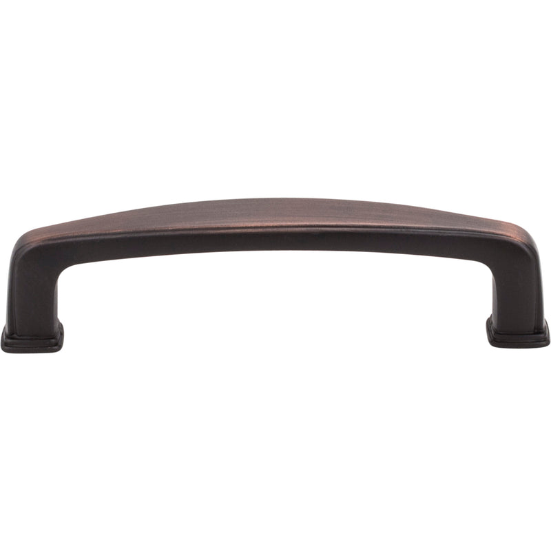 96 mm Center-to-Center Brushed Oil Rubbed Bronze Square Milan 1 Cabinet Pull