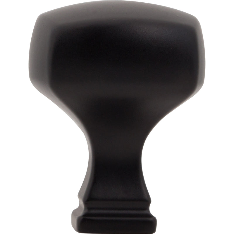 1-1/8" Overall Length Matte Black Square Audrey Cabinet Knob