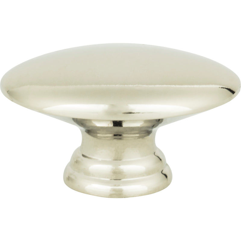 Egg Knob 1 1/2 Inch Polished Nickel