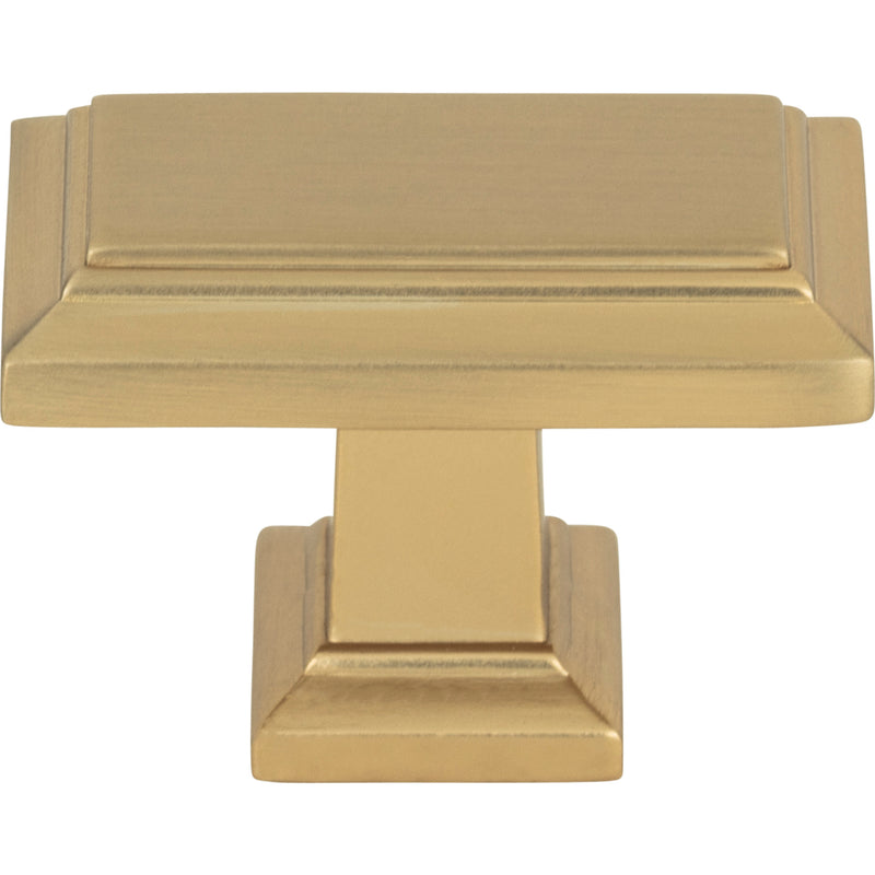 Sutton Place Rectangle Knob 1 7/16 Inch Champagne