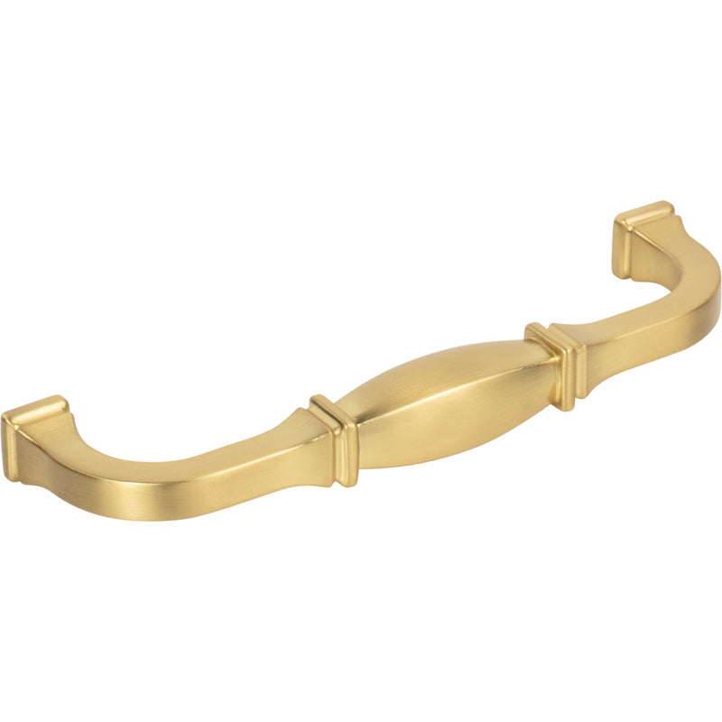 128 mm Center-to-Center Brushed Gold Audrey Cabinet Pull