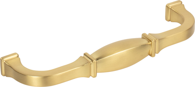 128 mm Center-to-Center Brushed Gold Audrey Cabinet Pull