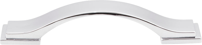 96 mm Center-to-Center Polished Chrome Strap Mirada Cabinet Pull