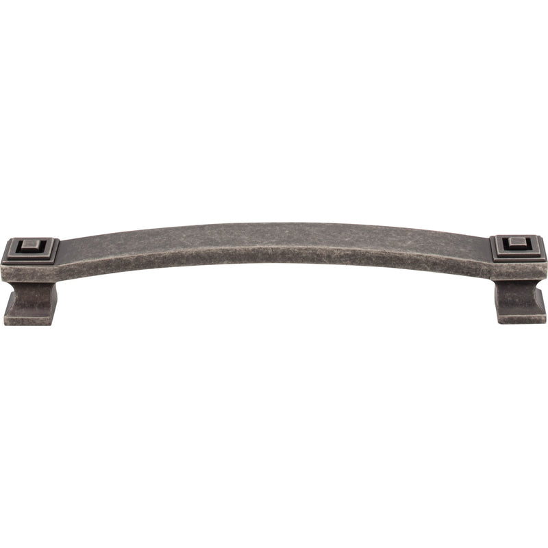 160 mm Center-to-Center Distressed Pewter Square Delmar Cabinet Pull