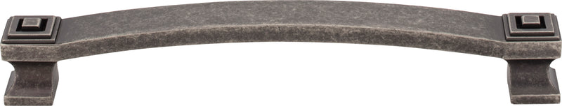 160 mm Center-to-Center Distressed Pewter Square Delmar Cabinet Pull