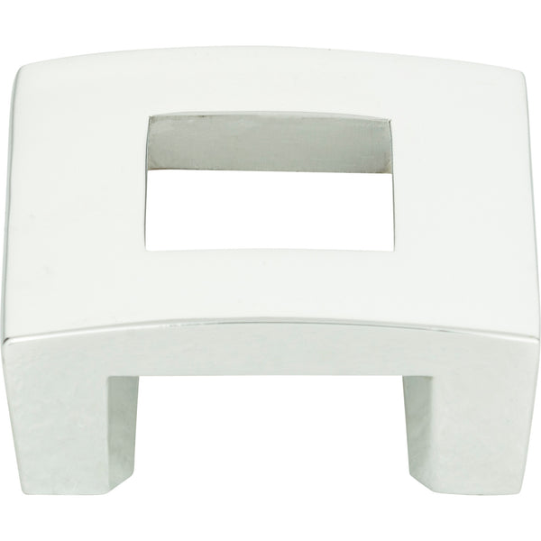 Centinel Square Knob 1 1/4 Inch (c-c) Polished Chrome