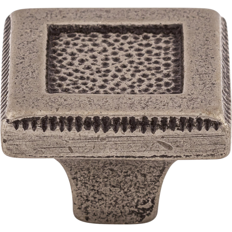 Square Inset Knob 1 5/16 Inch Cast Iron