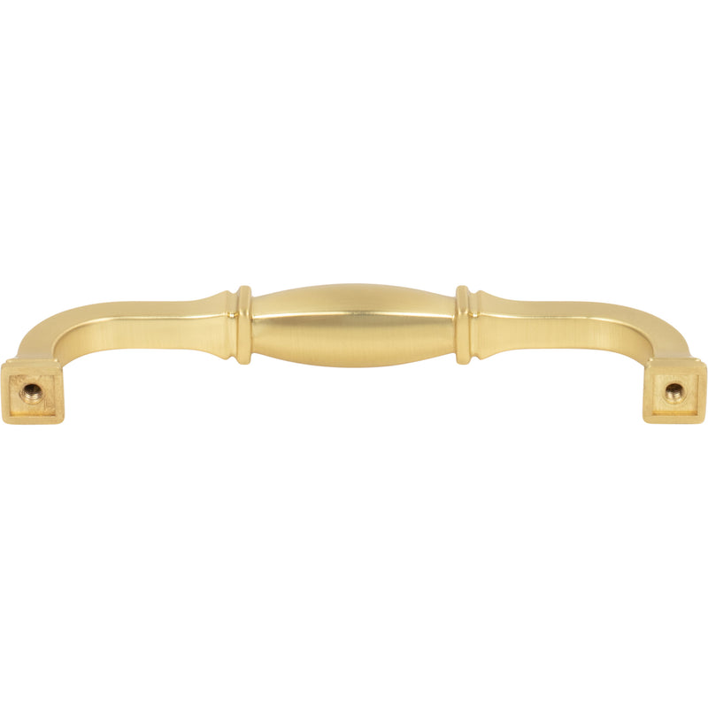 128 mm Center-to-Center Brushed Gold Audrey Cabinet Pull