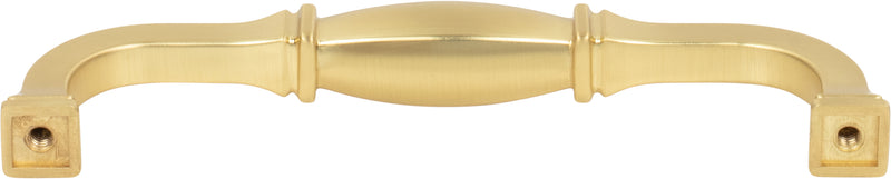 128 mm Center-to-Center Brushed Gold Audrey Cabinet Pull