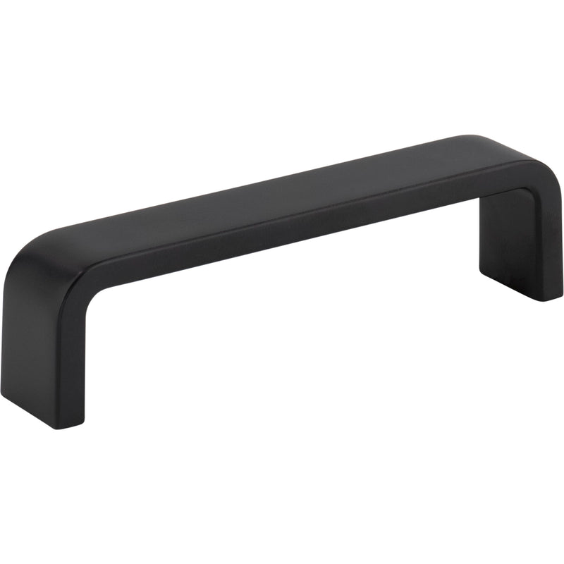 4" Center-to-Center Matte Black Square Asher Cabinet Pull