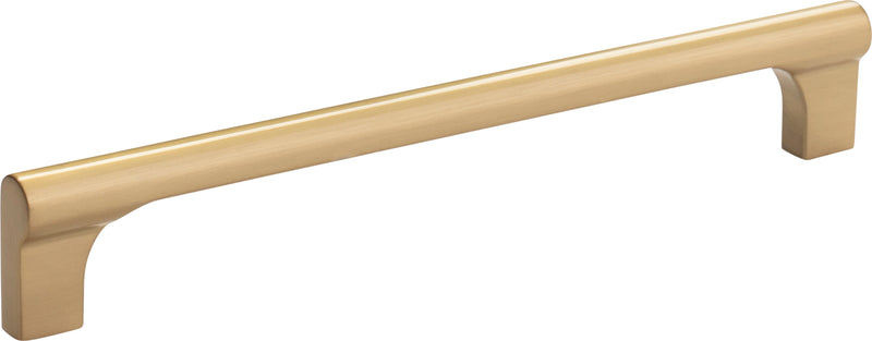 Whittier Pull 6 5/16 Inch (c-c) Warm Brass