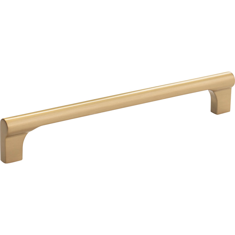 Whittier Pull 6 5/16 Inch (c-c) Warm Brass