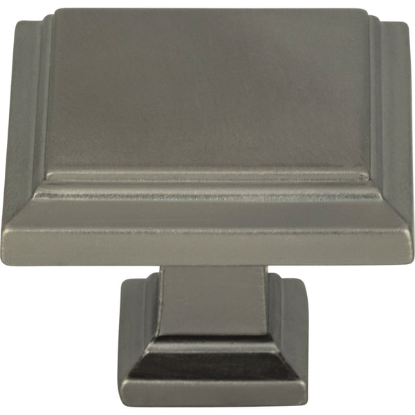 Sutton Place Square Knob 1 1/4 Inch Slate