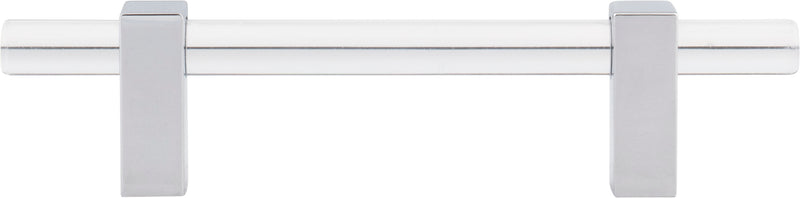 96 mm Center-to-Center Polished Chrome Spencer Cabinet Bar Pull