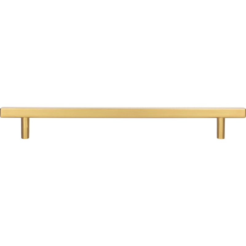 12" Center-to-Center Brushed Gold Square Dominique Appliance Handle