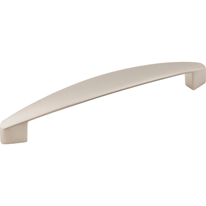 128 mm Center-to-Center Dull Nickel Asymmetrical Belfast Cabinet Pull